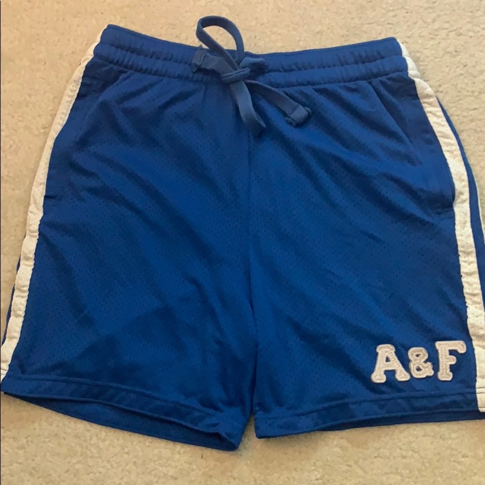 Abercrombie & Fitch Blue/White Activewear Shorts